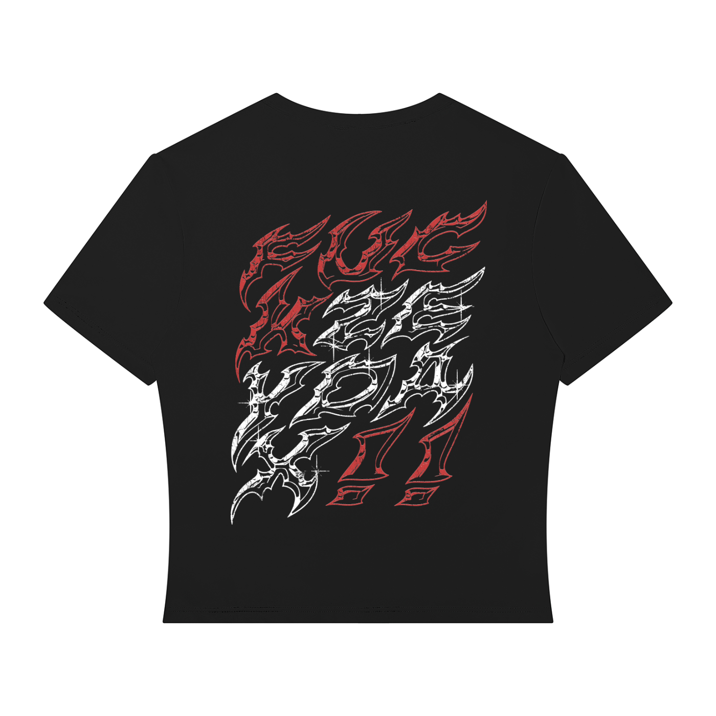 WOMEN'S CROP T-SHIRT (BLACK)