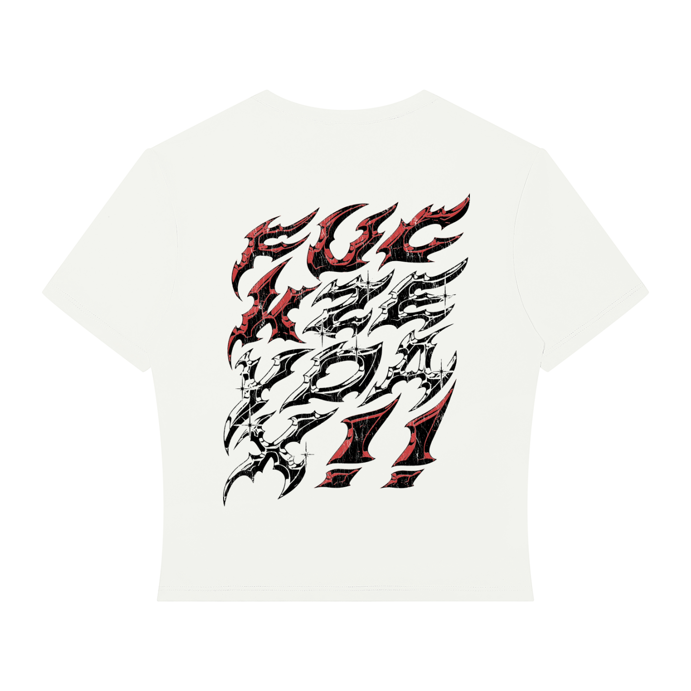 WOMEN'S CROP T-SHIRT (WHITE)