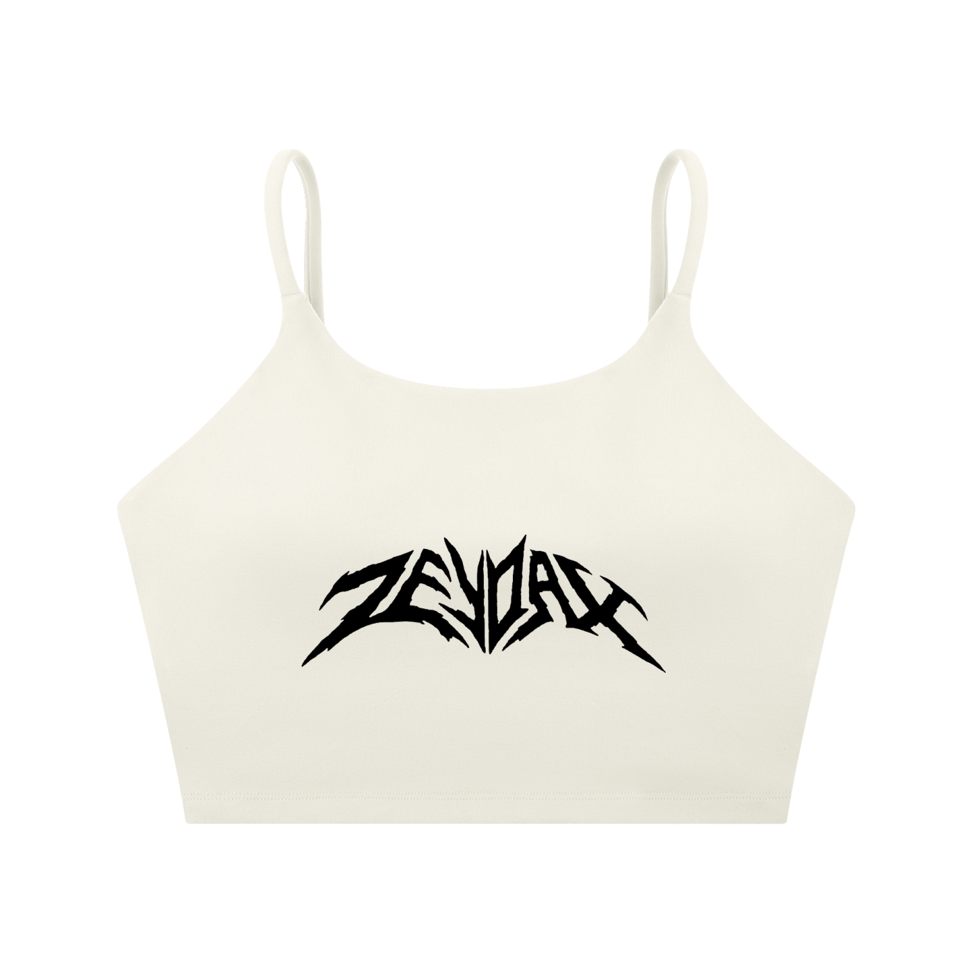 WOMEN'S CAMISOLE CROP TOP (ZEYDAX_OFF-WHITE)
