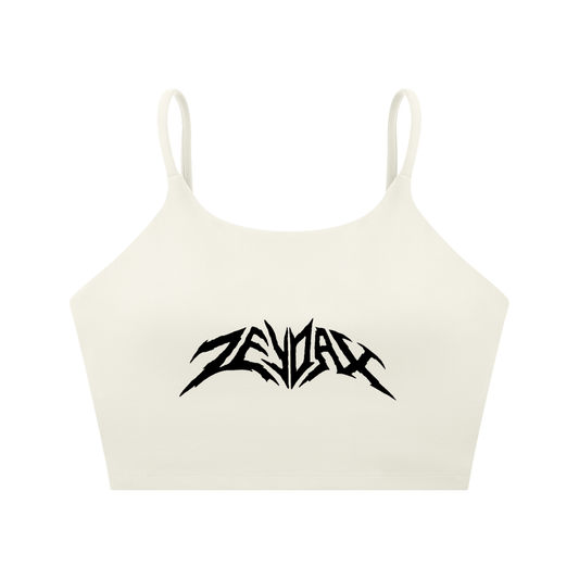 WOMEN'S CAMISOLE CROP TOP (ZEYDAX_OFF-WHITE)