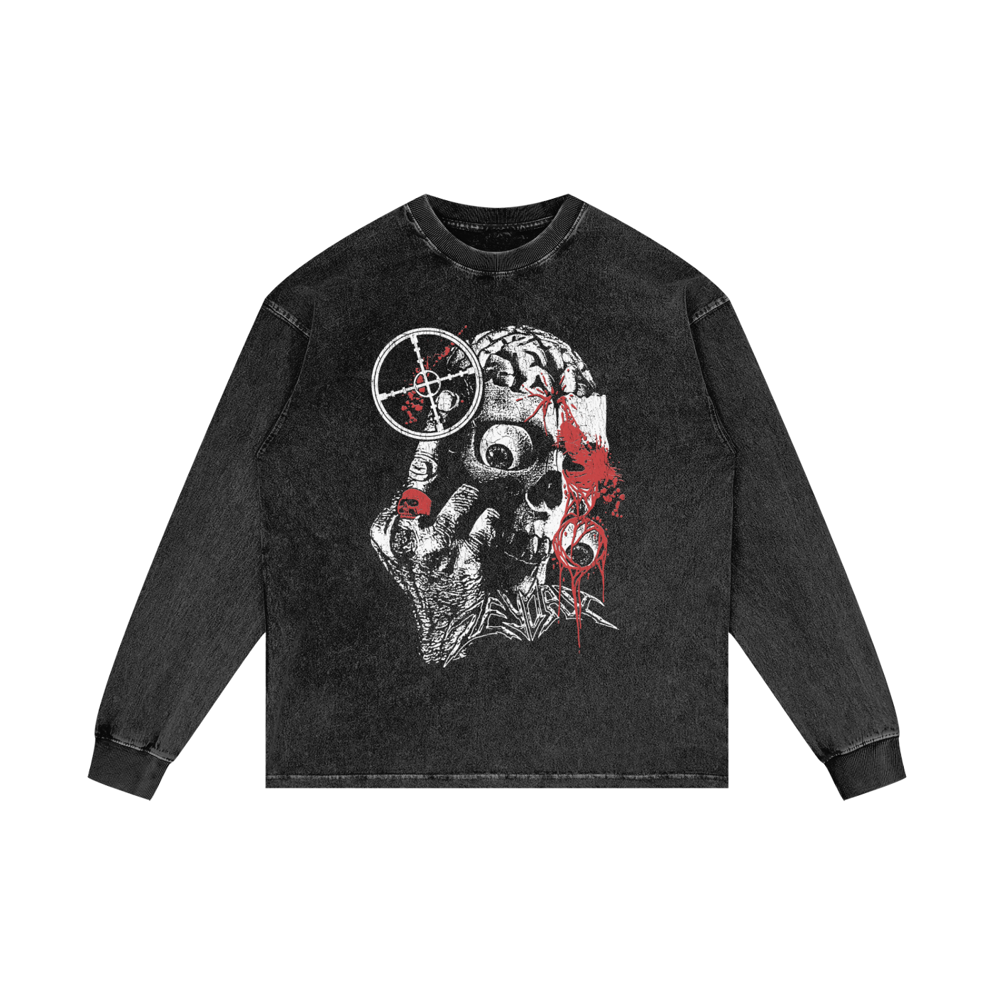 LONG SLEEVE (BLACK ACID WASHED)