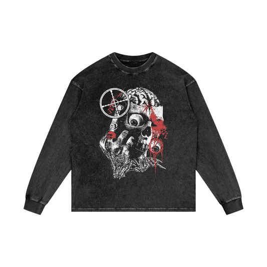 LONG SLEEVE (BLACK ACID WASHED)