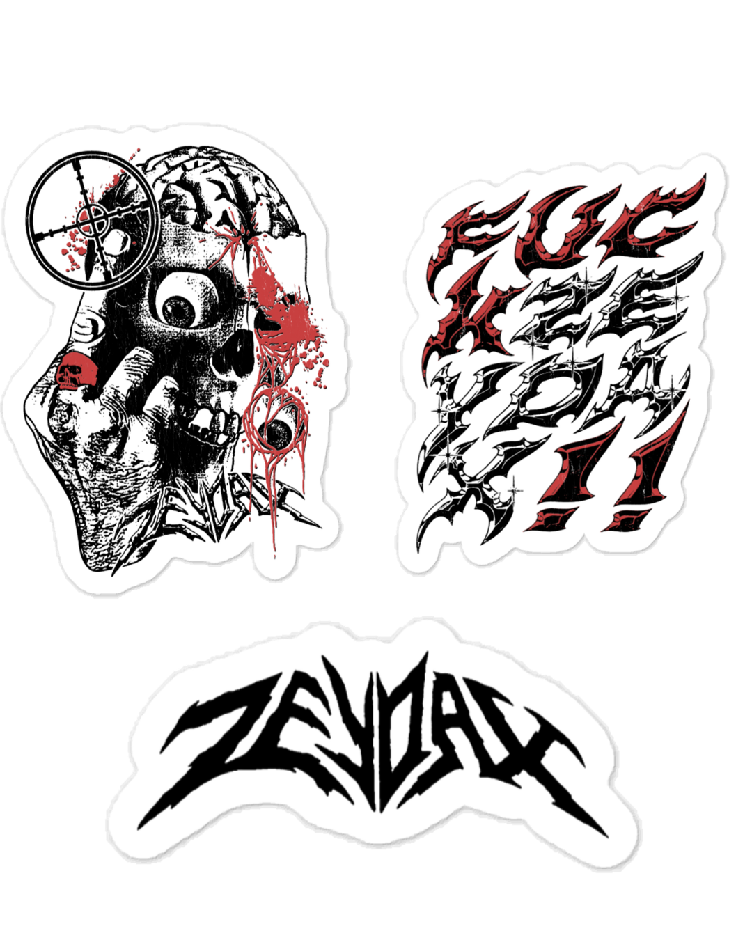 3 PACK STICKERS