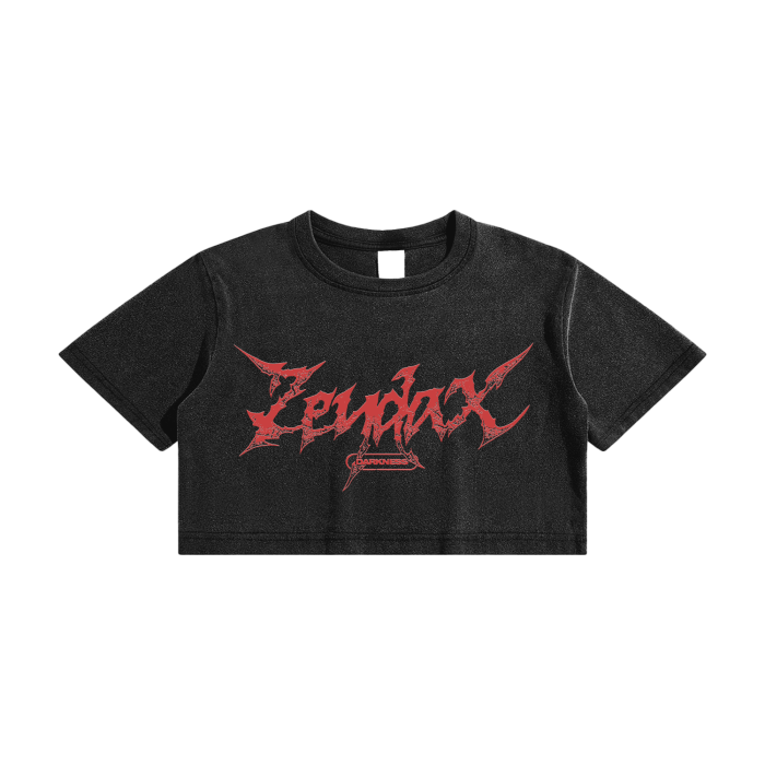 ZEYDAX 'DARKNESS' CROP TOP