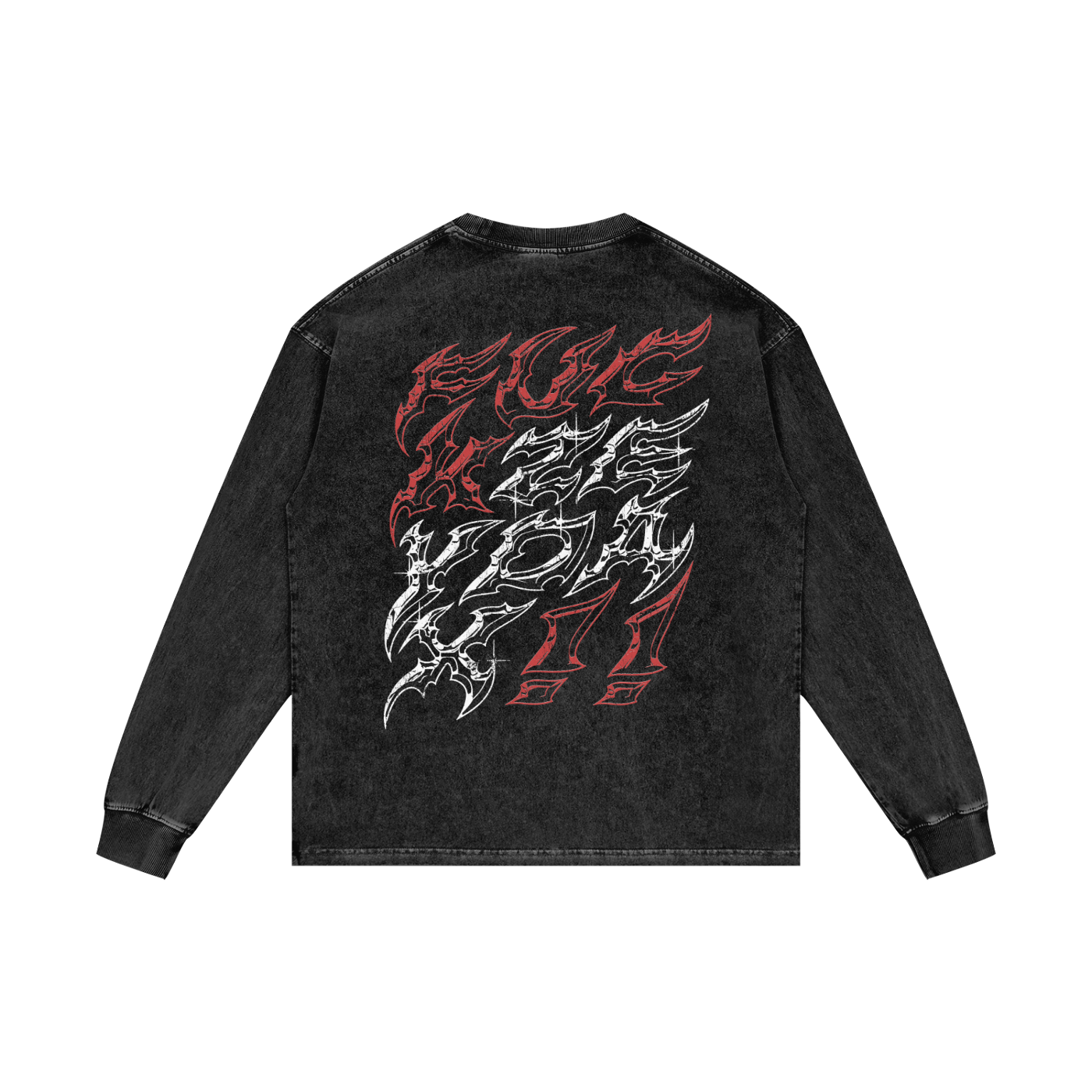 LONG SLEEVE (BLACK ACID WASHED)