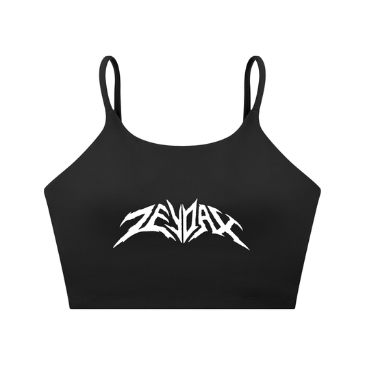 WOMEN'S CAMISOLE CROP TOP (ZEYDAX_BLACK)